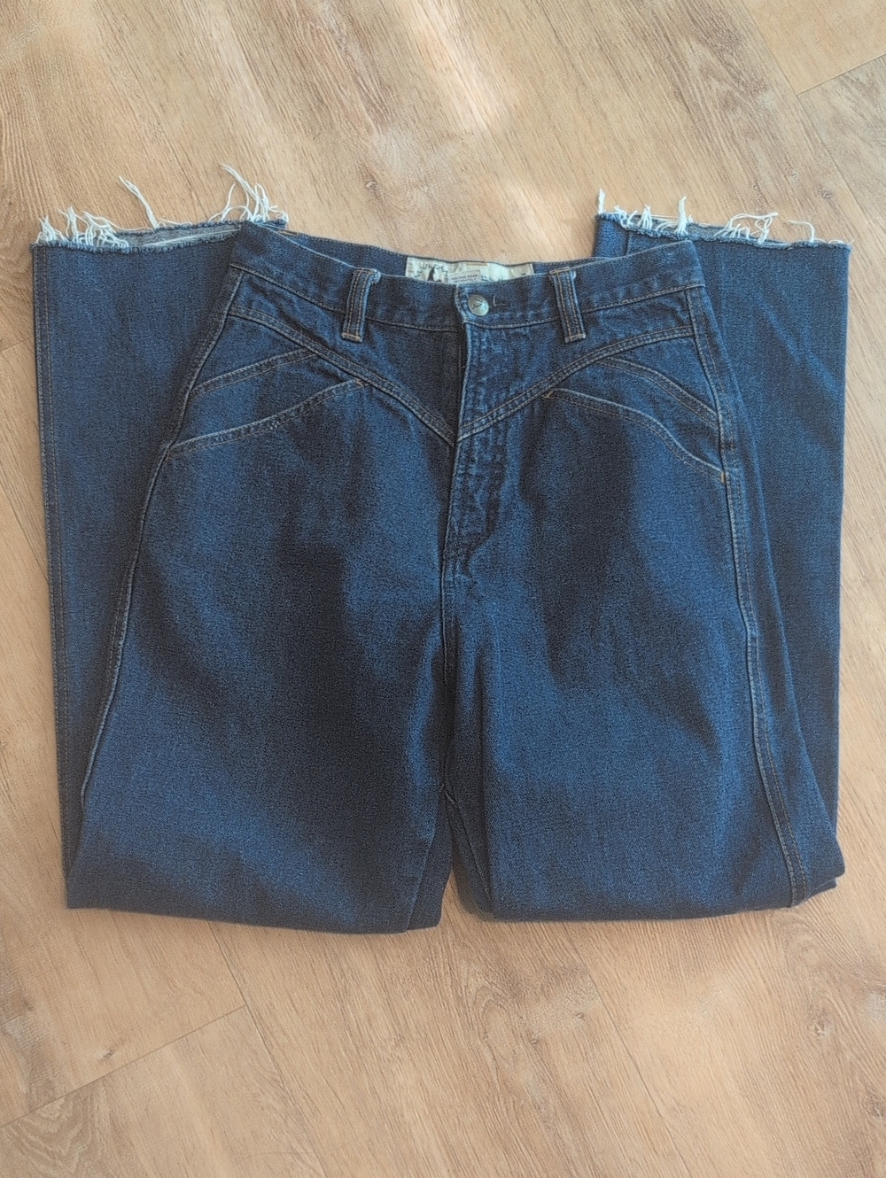 Coyote Moon Women's Vintage Highrise Dark Blue Western Denim Jeans